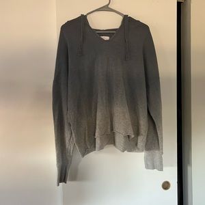 Ombré colored cropped pajama hoodie from Target.